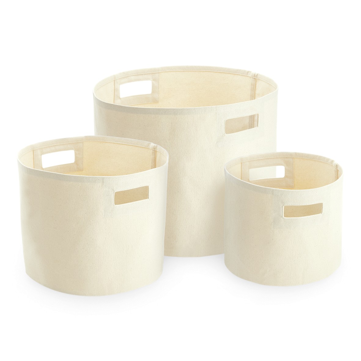 Westford Mill Canvas Storage Tubs W574 - 100% Cotton Non Washable Sustainable - Picture 7 of 8