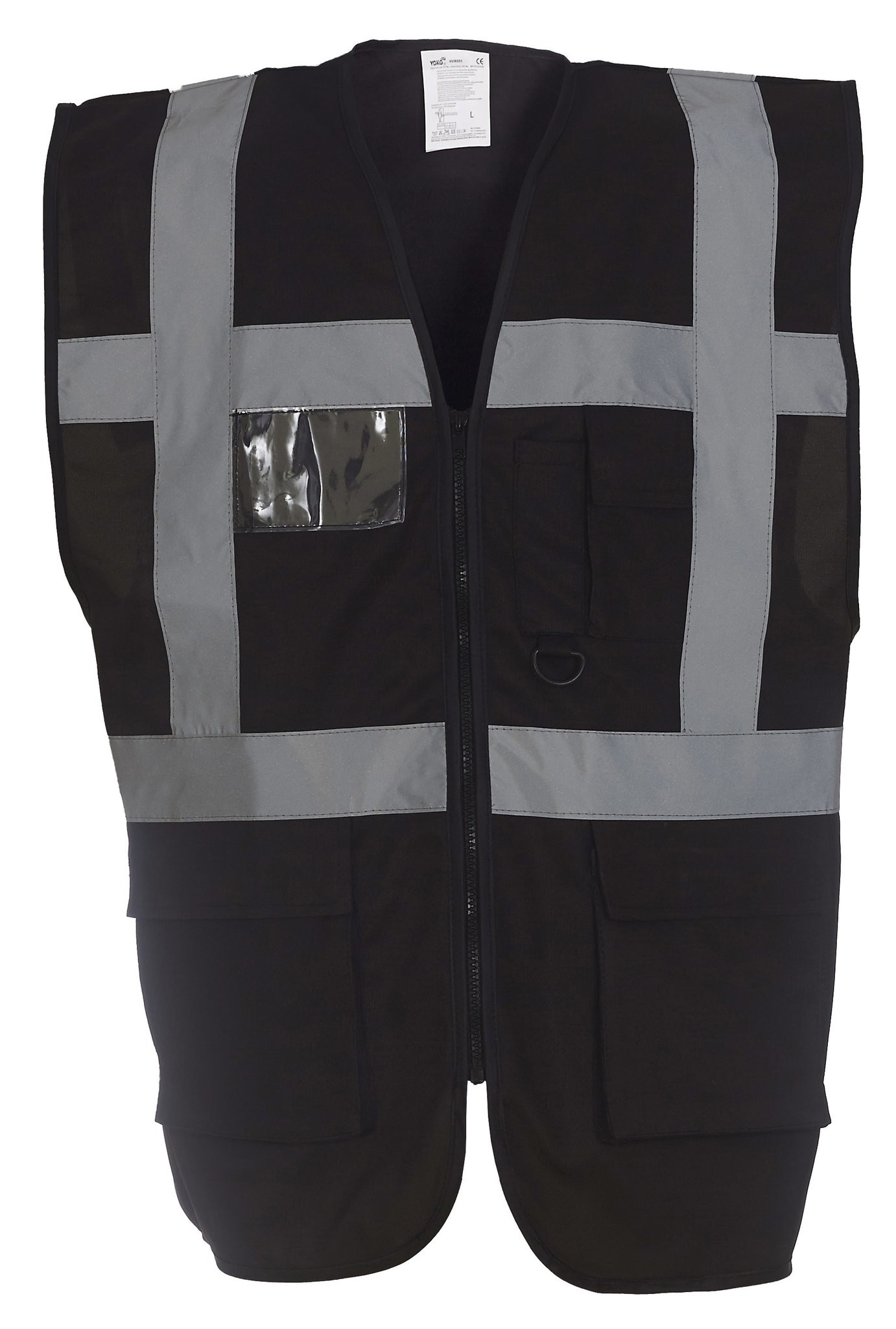 Yoko Hi-Vis Multi Functional Executive Waistcoat HVW801 - Men's Safety Workwear - Picture 25 of 31