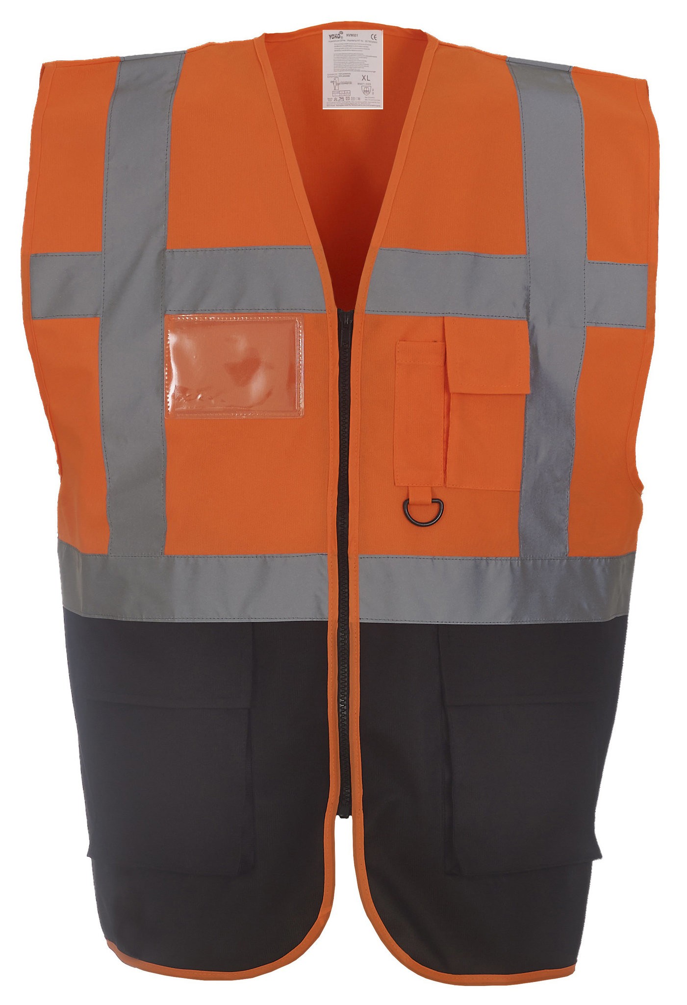 Yoko Hi-Vis Multi Functional Executive Waistcoat HVW801 - Men's Safety Workwear - Picture 19 of 31