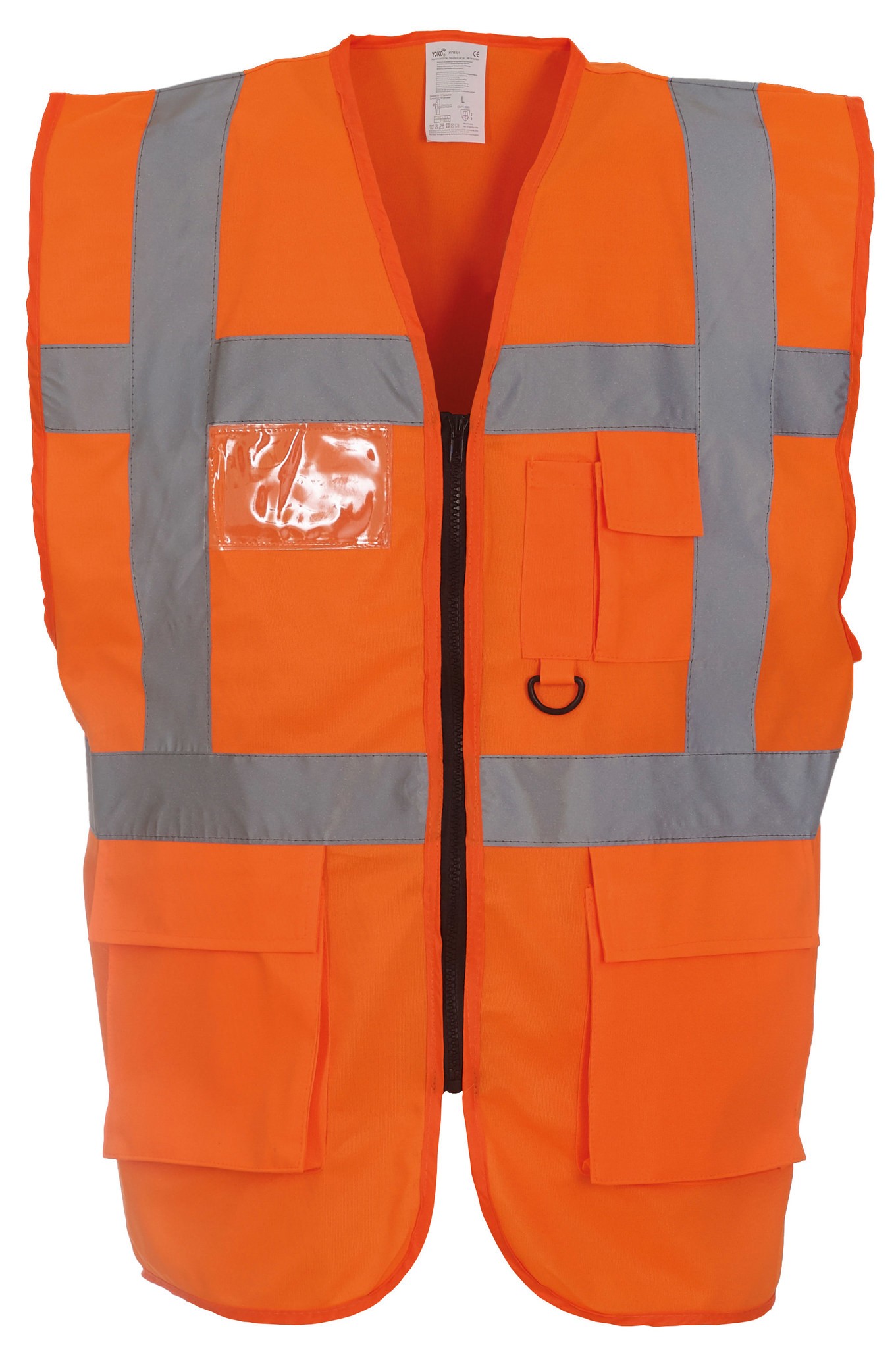 Yoko Hi-Vis Multi Functional Executive Waistcoat HVW801 - Men's Safety Workwear - Picture 20 of 31