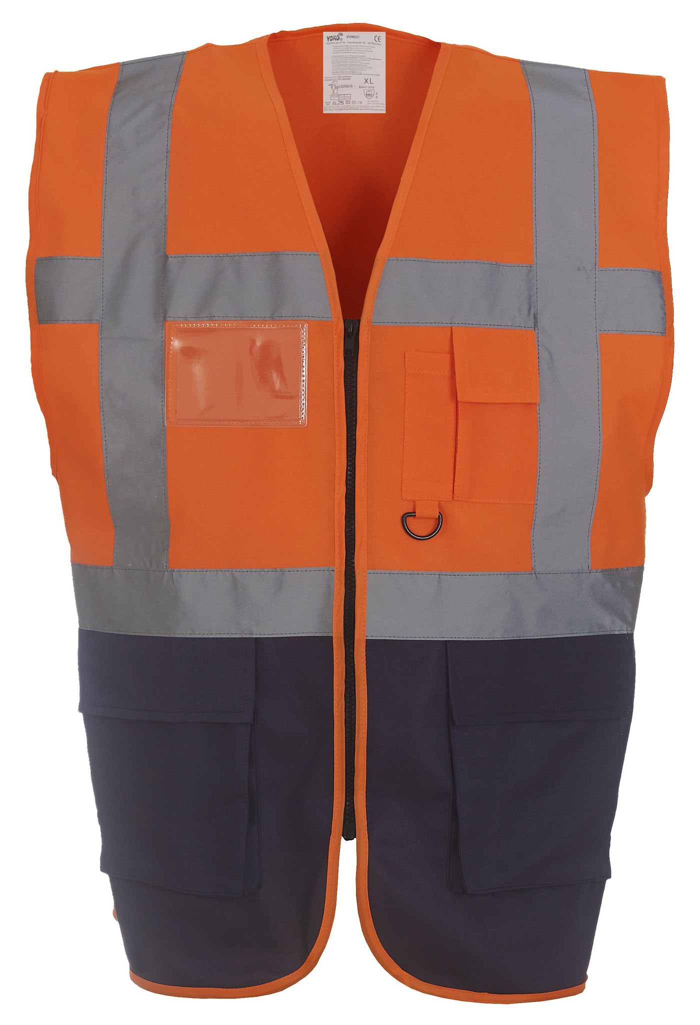 Yoko Hi-Vis Multi Functional Executive Waistcoat HVW801 - Men's Safety Workwear - Picture 29 of 31