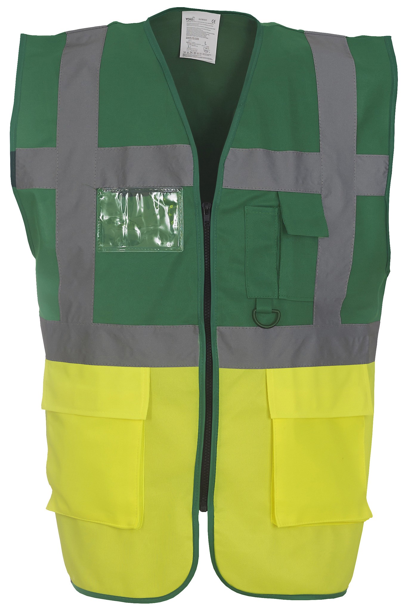 Yoko Hi-Vis Multi Functional Executive Waistcoat HVW801 - Men's Safety Workwear - Picture 27 of 31