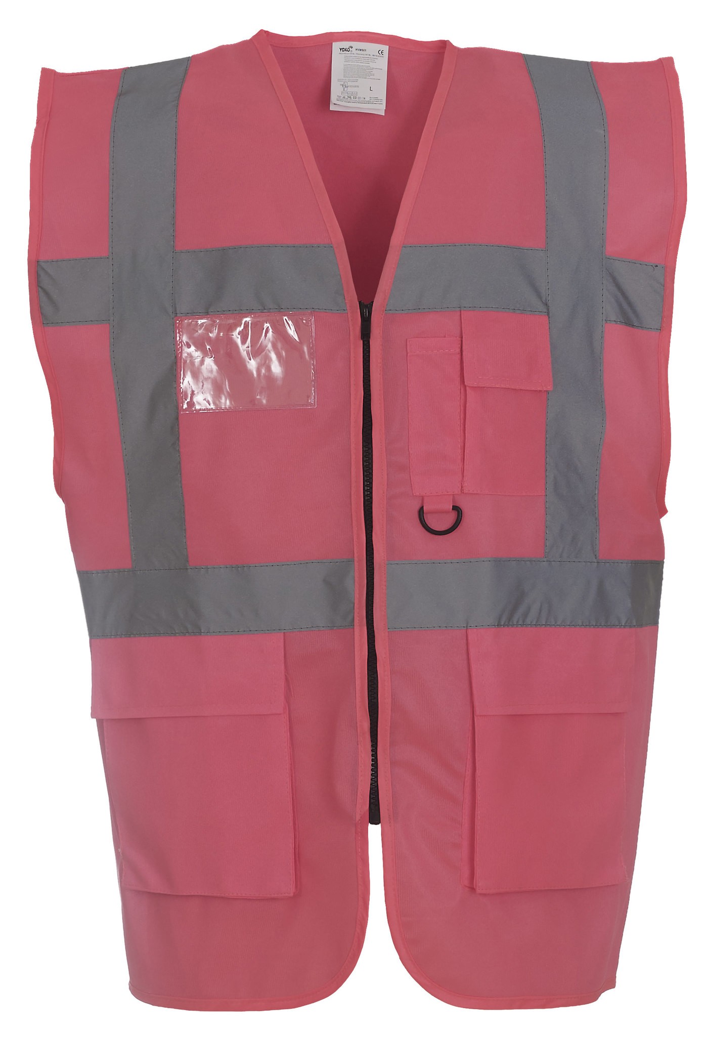 Yoko Hi-Vis Multi Functional Executive Waistcoat HVW801 - Men's Safety Workwear - Picture 28 of 31
