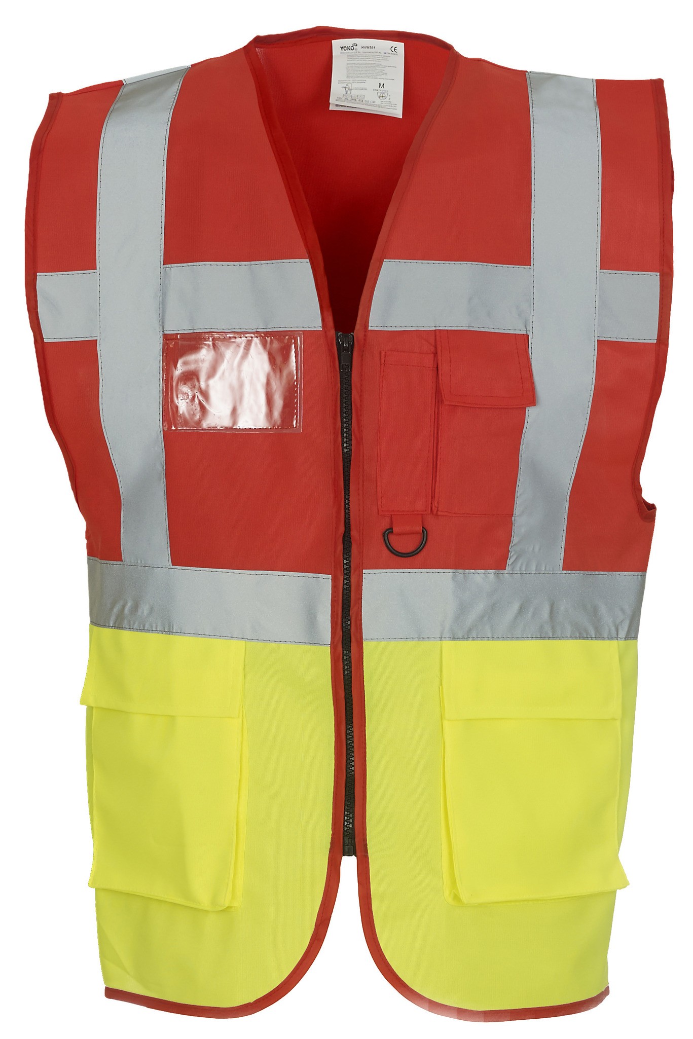 Yoko Hi-Vis Multi Functional Executive Waistcoat HVW801 - Men's Safety Workwear - Picture 12 of 31