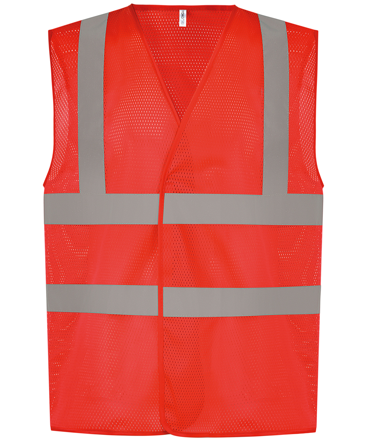 Yoko Hi-Vis Top Cool Open Mesh 2 Band Braces Waistcoat HVW120-Safety Wear Jacket