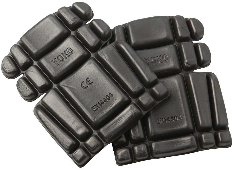 Yoko Hi-Vis Unisex Lightweight Black Kneepads WK006 – Polyethylene Security Pads