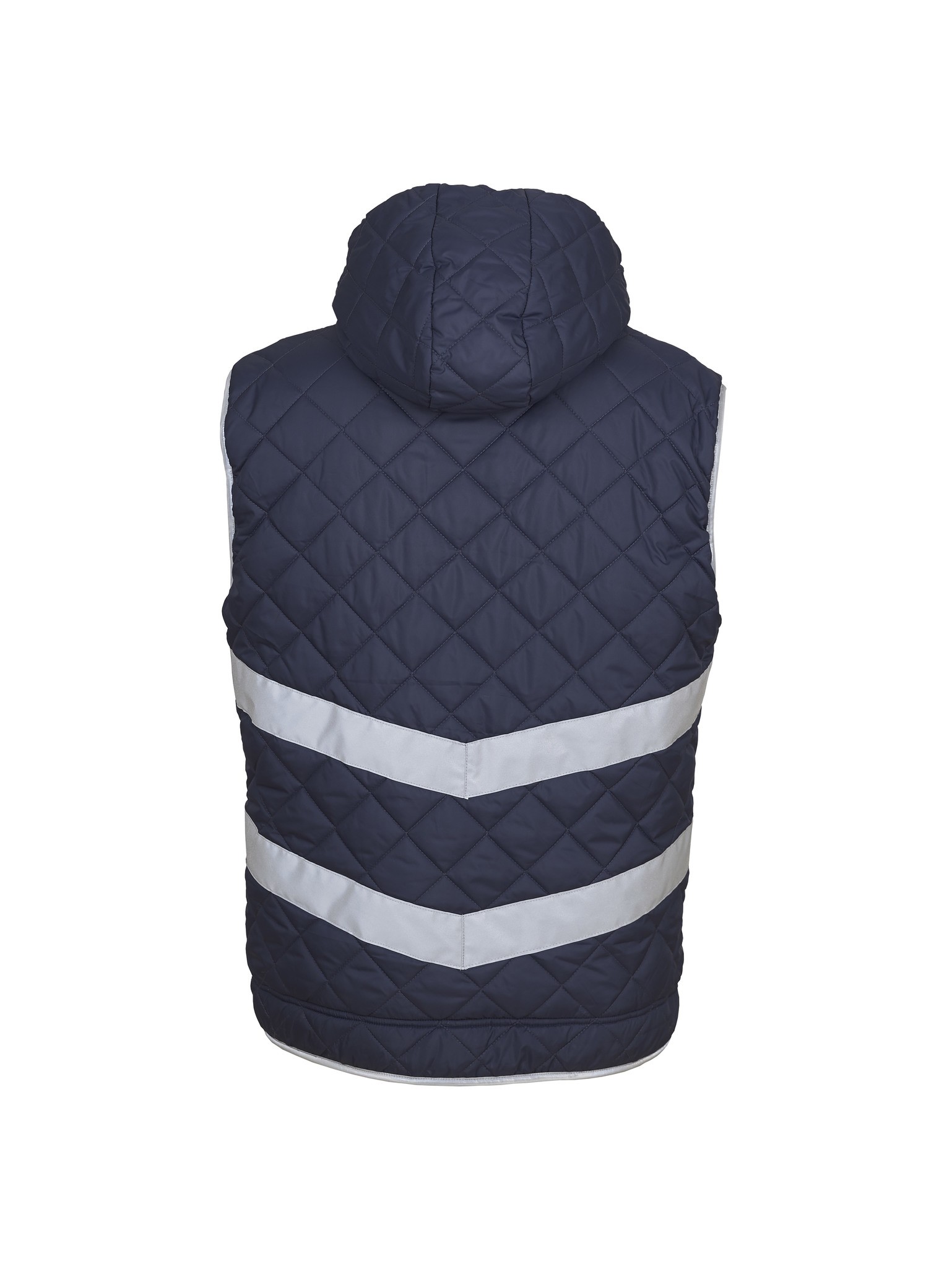 Yoko Hi-Vis Unisex Kensington Hooded Gilet HV007 - Safety/Work Wear Bodywarmer - Picture 7 of 11
