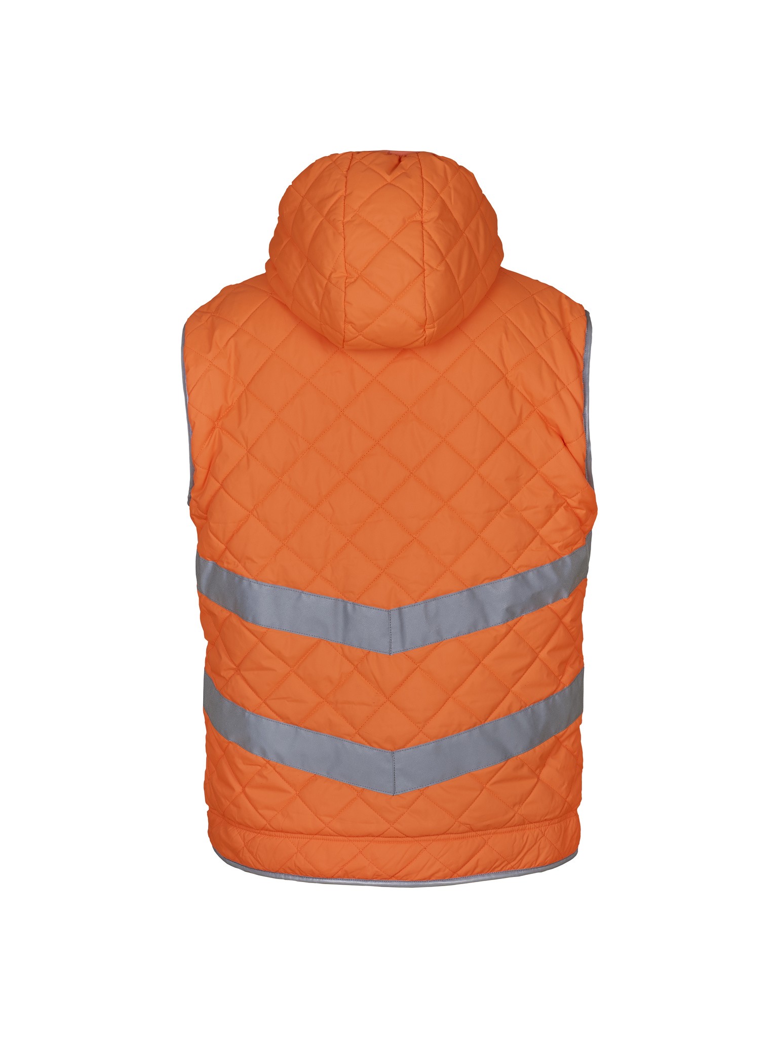 Yoko Hi-Vis Unisex Kensington Hooded Gilet HV007 - Safety/Work Wear Bodywarmer - Picture 9 of 11