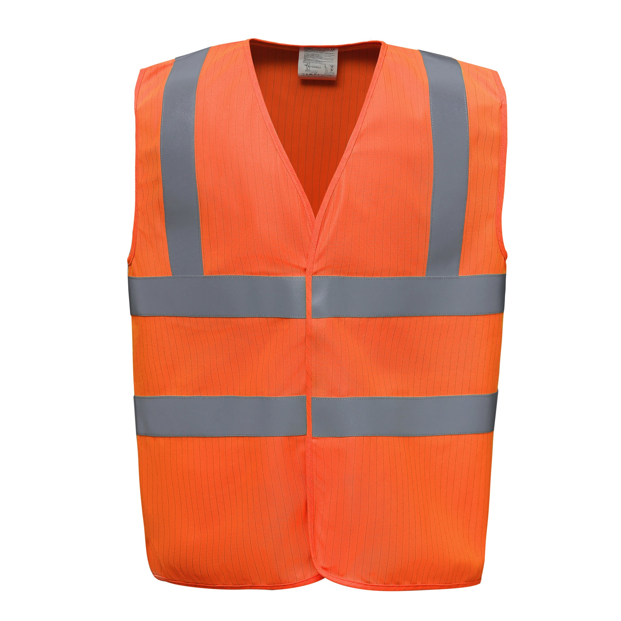 Yoko Hi-Vis Flame-Retardant Anti-static Waistcoat (HVW100ASFR) - Sleeveless Top - Picture 7 of 12