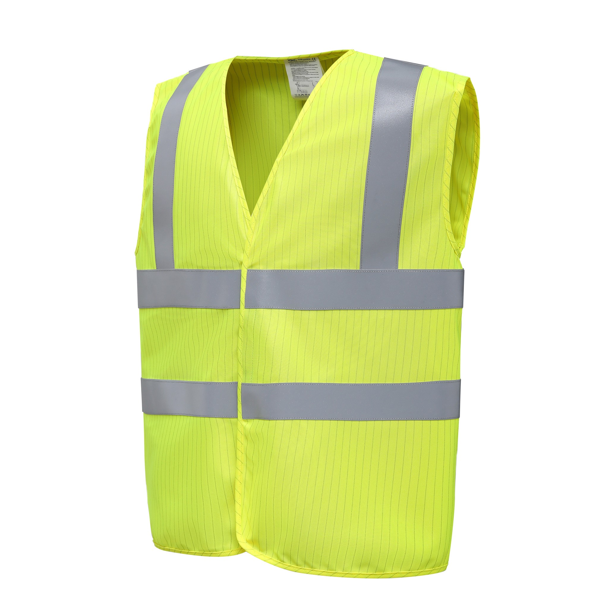 Yoko Hi-Vis Flame-Retardant Anti-static Waistcoat (HVW100ASFR) - Sleeveless Top - Picture 12 of 12