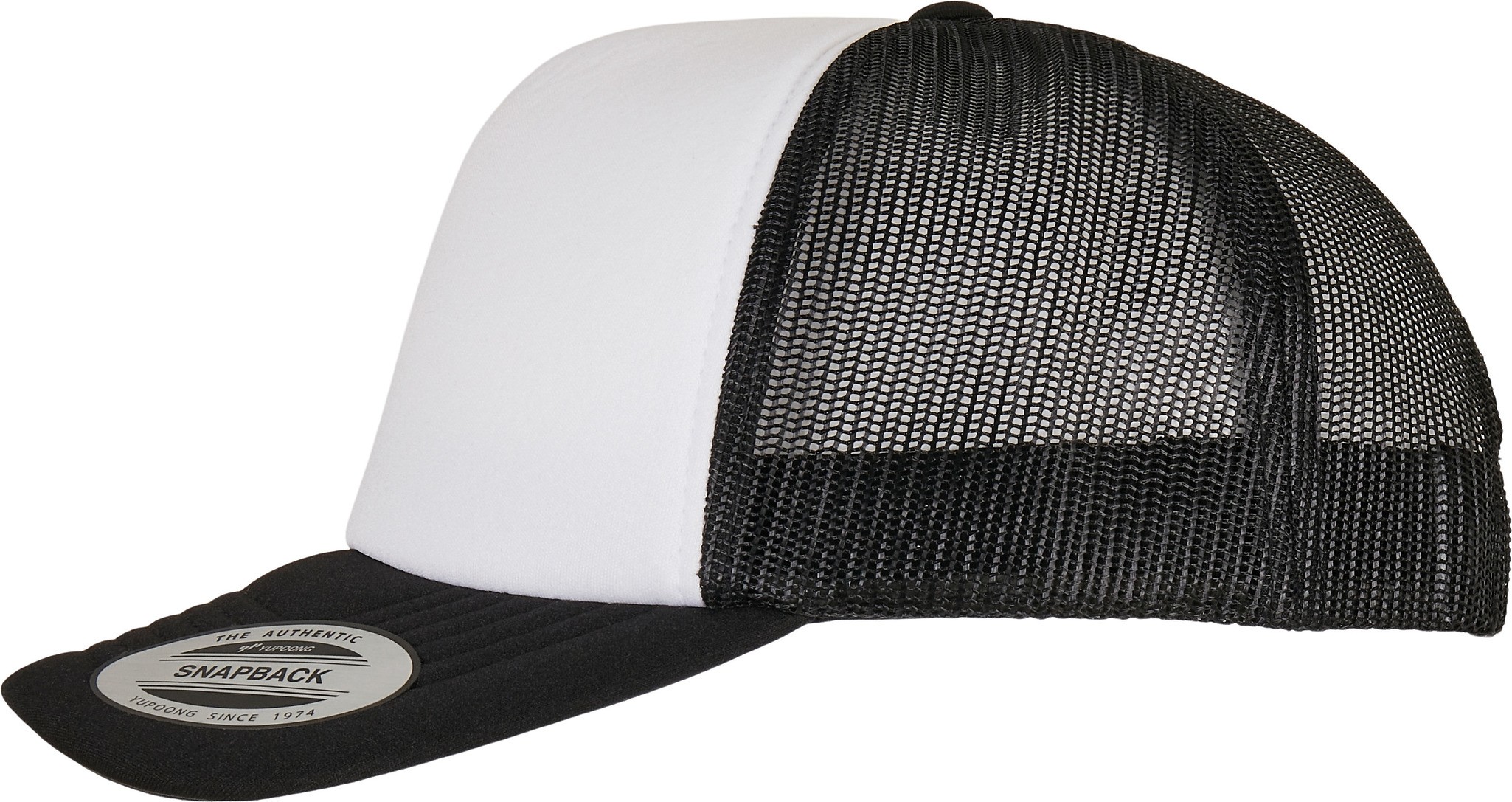 Flexfit by Yupoong YP Classics Curved Foam Trucker Cap - White Front 6320W